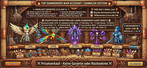 Summoners war account starter - war,