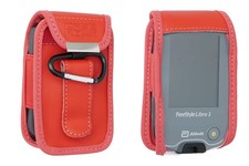 caseroxx Ledertasche mit Gürtelclip für Freestyle Libre 1 / 2 / Insulinx / 14 D