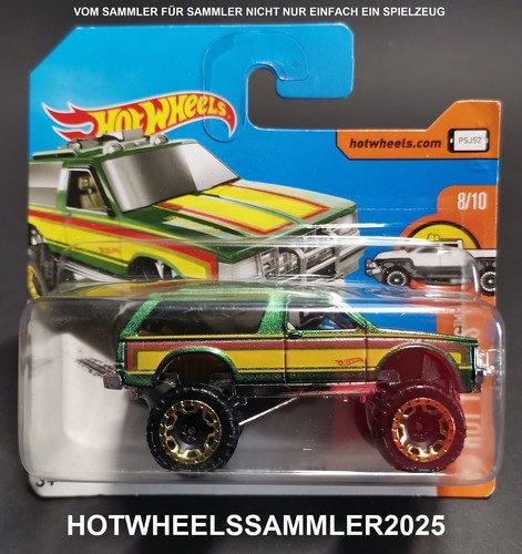 Hot wheels chevy blazer - hot, 4x4"