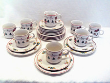 Weihnachtsservice Kaffeeservice Weihnachten Weihnachtsmann im Schlitten Engel