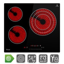 Glaskeramik Elektro Kochfeld 3