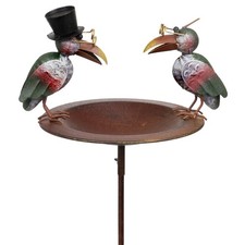 Vogeltränke Garten Raben