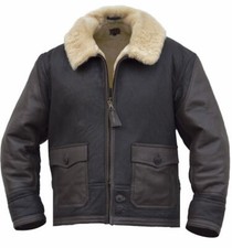 M-44 Pilotenjacke HERREN Lederjacke US Fliegerjacke SCHAFFELL Jacke NEU