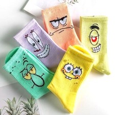 Strümpfe Socken Gr. 37-41 Spongebob Patrick Thadäus Plankton Mister Krabs