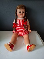 Alte Puppe 42 cm. Massepuppe Celluloid. Schlafaugen, Brummstimme