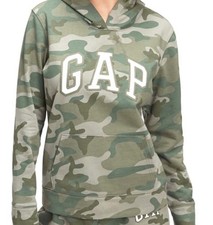 GAP Damen Kapuzenhoodie Hoodie Kapuzenpullover Pulli Khaki Größe wählbar M L XXL