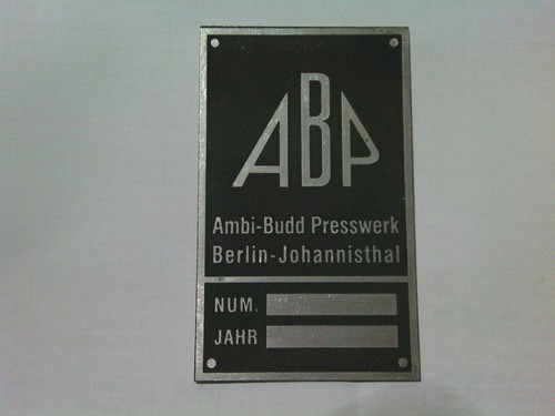 Typenschild schild oldtimer - typenschild,