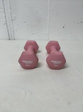 C12 - 2x 3 KG Miweba Sports Hanteln Set - Fitness - Kurzhantel - Pink - Neu