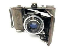Balda Beltica Klappkamera mit E. Ludwig Meritar 1:2.9 50mm red V C.Ludor