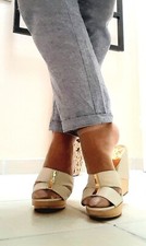 Nine West Holz Mules Gr 41