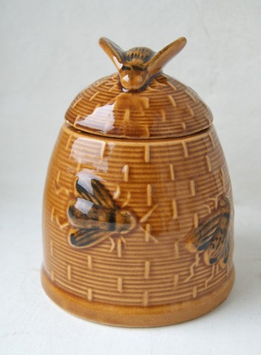 Honigtopf bienenkorb keramik - honigtopf,,