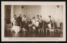 AK Familie Sr. Kaiserlichen Hoheit Generaloberst Erzherzog Leopold Salvator von 
