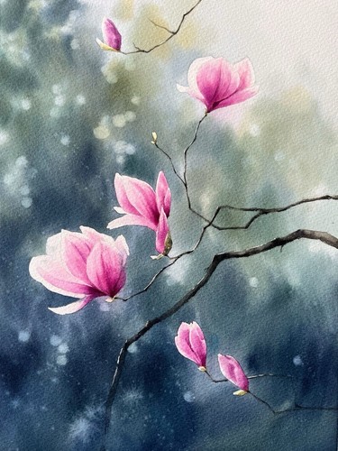 Originales gemälde aquarell - originales, gemälde,
