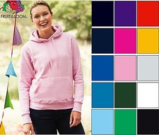 FRUIT OF THE LOOM Damen Lady-Fit Kapuzensweatshirt S M L XL XXL Kapuzen Hoodie