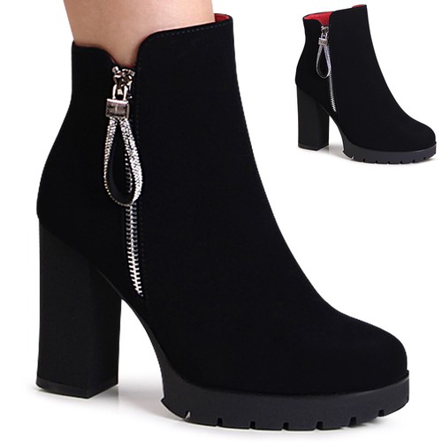 Damen plateau stiefeletten - damen,