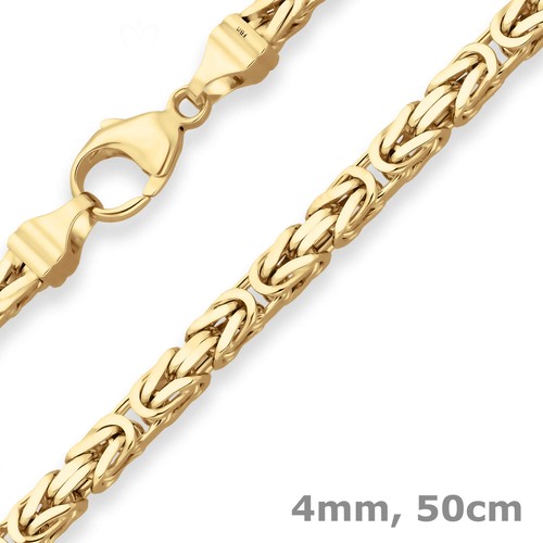 4mm königskette goldkette - königskette,