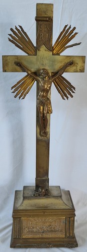 Antikes standkreuz altar - standkreuz,