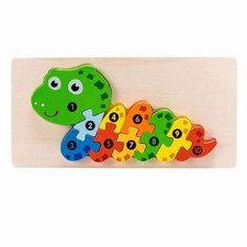 Kinder Holzpuzzle Raupe mit