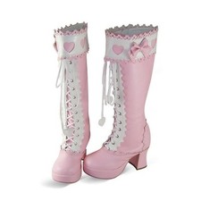 pink sweet lolita stiefel boot
