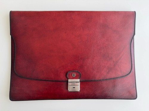 Dokumentenmappe leder bordeaux - dokumentenmappe,