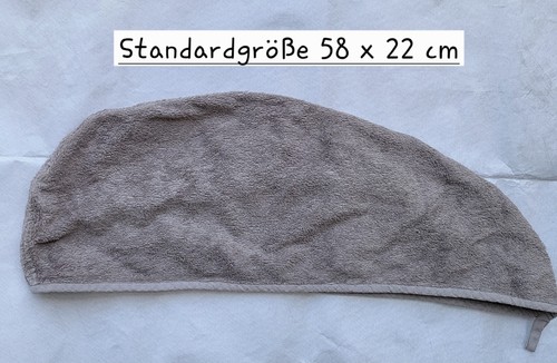 Frottee haar turban mit knopf - frottee,