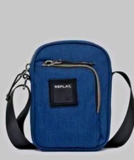 REPLAY Reporter Bag Umhängetasche Tasche Dunkelblau Material Jeans Neu Vp 79€
