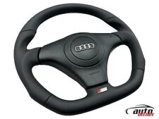 Lenkrad Lederlenkrad AUDi A4 B5 8D 99-01 A6 C5 4B 97-01 ABGEFLACHT S-Line Airbag