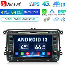 Android 14 Navi Autoradio Für VW Passat B6 Golf 5/6 Tiguan Sharan Polo T5 Skoda