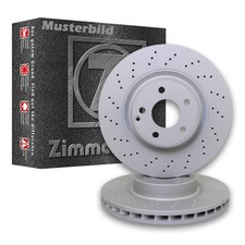 2x Zimmermann Bremsscheiben