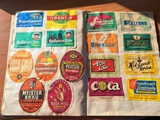 ☆☆Altes Schulheft voll mit 220 uralten  DDR Bieretiketten☆☆