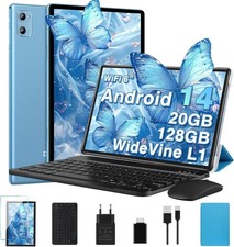 Android 14 Tablet mit 20GB RAM | 10,1 Zoll FHD IPS | WLAN 6 & Bluetooth 5