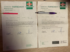 Kombinat FORTSCHRITT Landmaschinen- VEB AGROANLAGEN Dresden - DDR Belege 1986