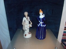 2 Rokoko-Barock Porzellan Figuren, sehr guter Zustand