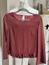 tolle ausgefallene Bluse rostbraun