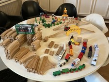 Brio Holzeisenbahn Brio World Neu, Ca.120 Schienen,Brücke, Eisenbahn elektrisch