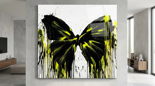 Gelb schwarz schmetterling - gelb,