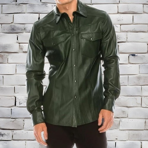 Herren grüne lederjacke aus - herren,