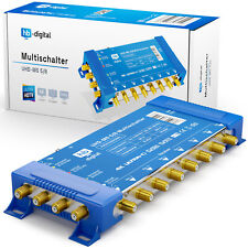 SAT Multischalter 5/8 HDTV FullHD fähig bis 8 Teilnehmer Switch SAT Verteiler 4K
