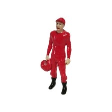 Figur Rennfahrer Helm Rot 1:24 für Carrera Digital 124, Spur 1,Modeleisenbahn,3D