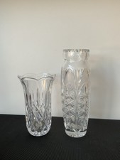 2x Kristallglas Vase schwer