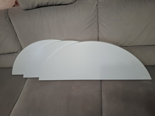 Regalbretter halbrund grau - 3,