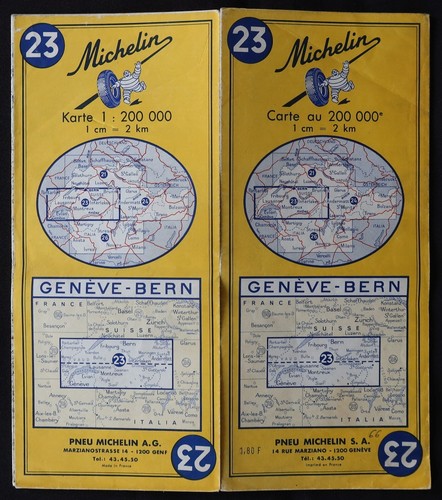 Carte michelin suisse - carte, 23
