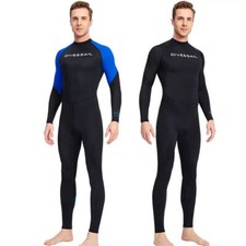 Herren Stretch Ganzkörper Neoprenanzug Surfen Schwimmen Tauchen Lycra Bademode