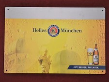 Paulaner Helles München Blechschild 35x23cm OVP