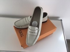 Kroll Damen Slipper Moccasin Leder weiß Gr. 41 TOP