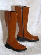 Stylische Lack Boots Stiefel