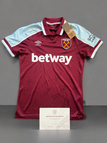 West ham trikot signiert team - ham,