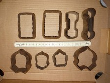 8 x Leder Stanzform massiv schwer für Lederstanze Stanze Schwenkarmstanze