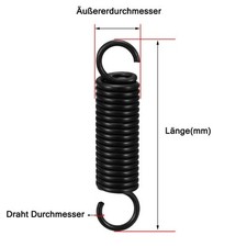 Federstahl Feder Zugfeder 2 mm