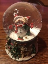 Schneekugel Schneemann mit